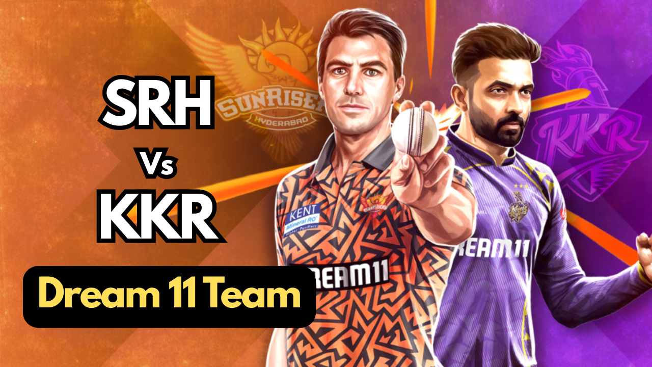 SRH Vs KKR Dream 11 Team